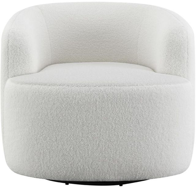 Coaster® Hudson Natural Upholstered Swivel Chair-1