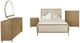 Coaster® Arini 5-Piece Cream/Sand Wash California King Upholstered Bedroom Set-0