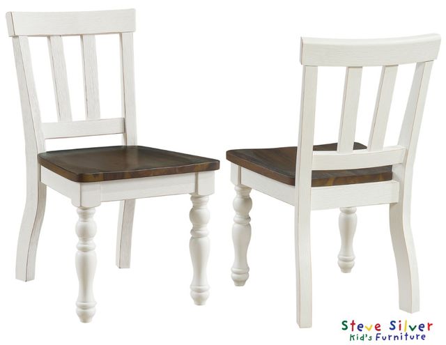 Steve Silver Co. Joanna Ivory/Mocha Kids Side Chair-4