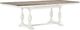 Winners Only® Torrance Gray Top Trestle Dining Table with White Base-0
