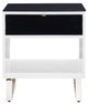 Signature Design by Ashley® Gardoni Black End Table with White Base-1