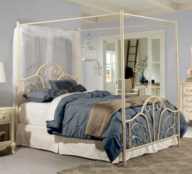 HH2 Home Dover Cream Queen Canopy Bed-7