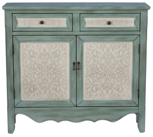 Powell® Clancy Antique Blue/White Console-3