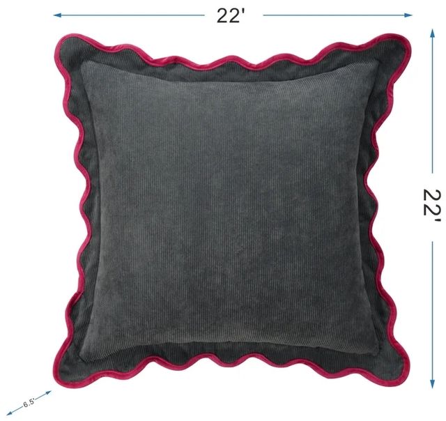 Stylecraft Tamara Day Gray Designer Throw Pillow-1