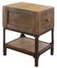International Furniture Direct Urban Gold Brown Chair Side Table-0