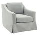 Montclair French Grey Slipcover Swivel Chair-0