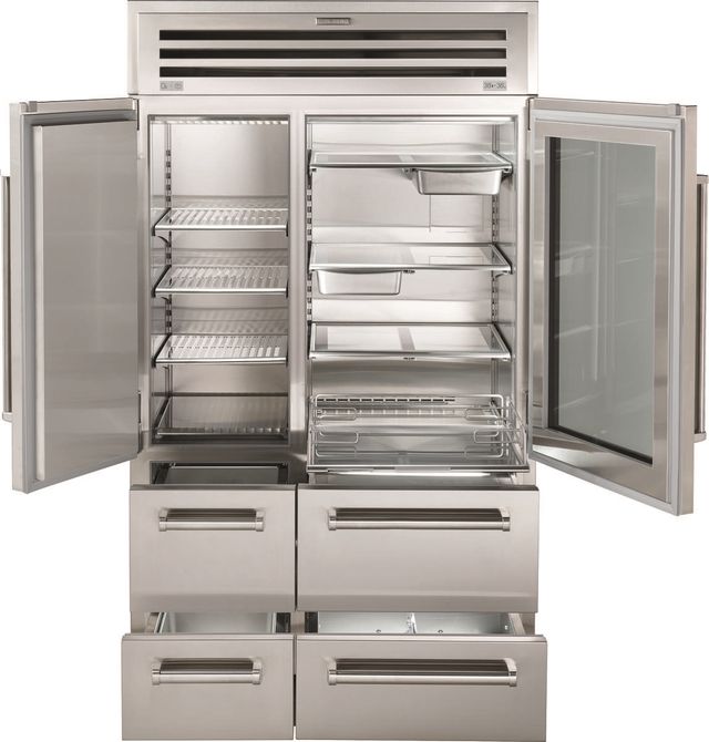 Sub-Zero® PRO 48 in. 30.4 Cu. Ft. Stainless Frame Side-by-Side Refrigerator-1