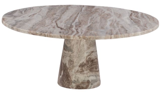 Home Trends & Design Nile Brown Toronto/Gray Septarian Coffee Table-0