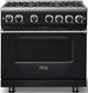 Viking® 7 Series 36" Onyx Pro Style Liquid Propane Gas Range-2