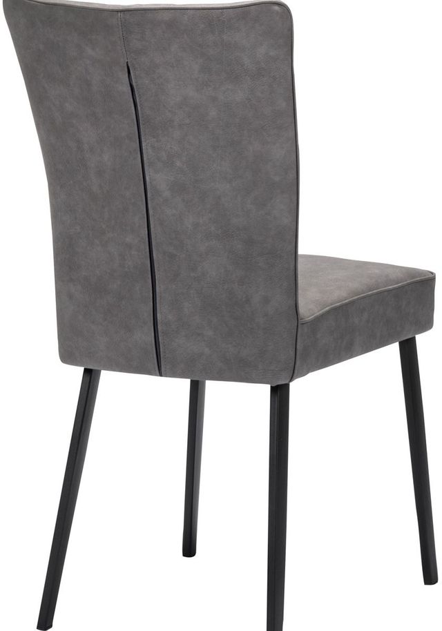 Mazin Furniture Barcelona Black/Gray Side Chair-3
