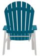 Telescope Casual Newport Aqua/Snow Polymer Outdoor MGP Adirondack Chair-3