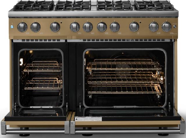 Viking® 5 Series 48" Golden Hour Pro Style Gas (NG) Range with Polished Chrome Trim-1
