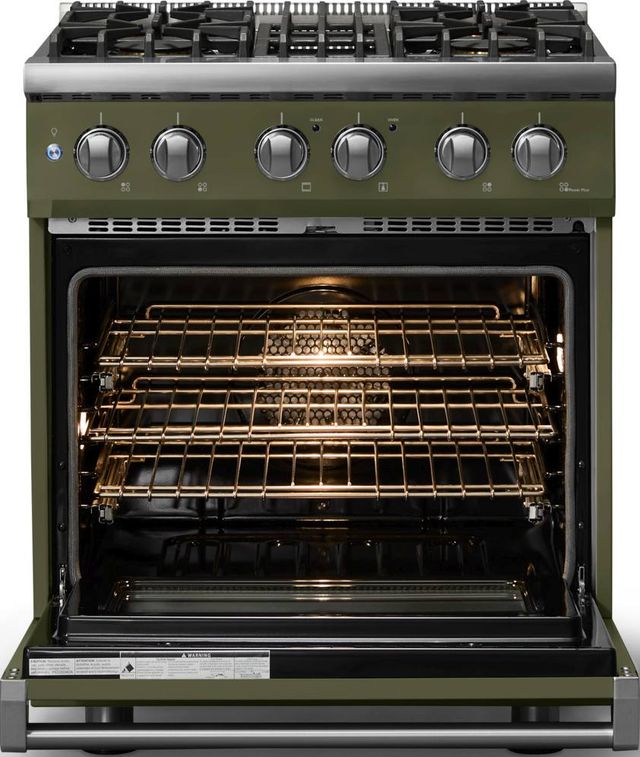 Viking® 5 Series 30" Martini Pro Style Dual Fuel (NG) Range with Polished Chrome Trim-1