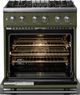 Viking® 5 Series 30" Martini Pro Style Dual Fuel (NG) Range with Polished Chrome Trim-1