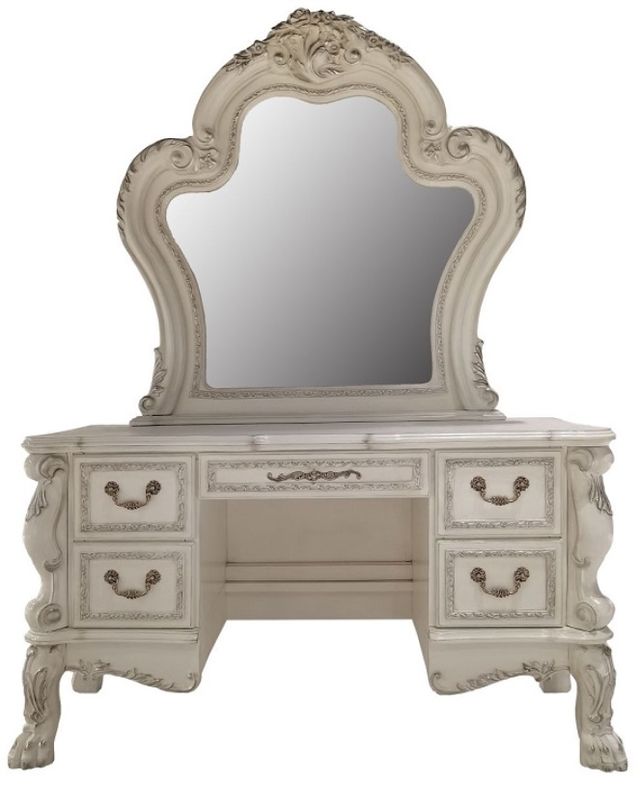 ACME Furniture Dresden II Bone White Vanity Desk-2