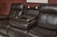 Flexsteel® View Chocolate Power Reclining Sofa with Console, Power Headests and Lumbar-2