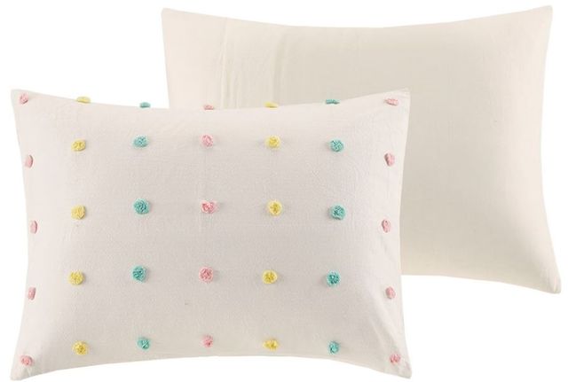 Olliix by Urban Habitat Kids Callie Multi Twin Cotton Jacquard Pom Pom Comforter Set-2