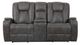 Steve Silver Co. Marlow Charcoal Manual Reclining Console Loveseat-1