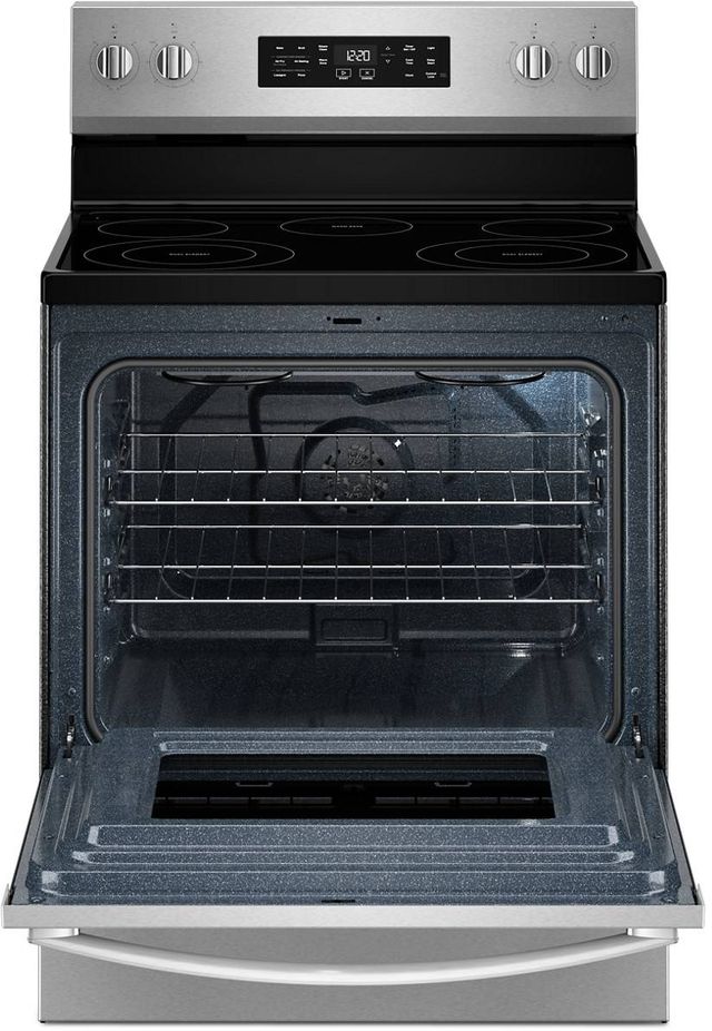 Whirlpool® 30" Stainless Steel Freestanding Electric Range with Air Cooking Technology and Steam Clean-1