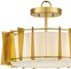 Currey & Company Berwick Contemporary Gold Leaf Semi-Flush Lighting-4