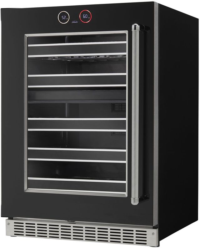 Silhouette® Reserve 24” 5 Cu. Ft. Black Built-In Wine Cooler-2