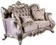 Furniture of America® Albacete Champagne/Purple Loveseat-0