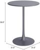 Zuo® Modern Soleil Gray Steel Outdoor Bar Table-2