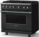 Viking® 5 Series 36" Antique Bronze Pro Style Gas (NG) Range with Polished Chrome Trim-2