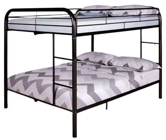 Furniture of America® Finnerty Black Full/Full Bunk Bed-0