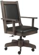 Handstone Rafters Modern Office Chair with Gas Lift, Tilt, Swivel Base, in Fabric or Bonded Leather-0
