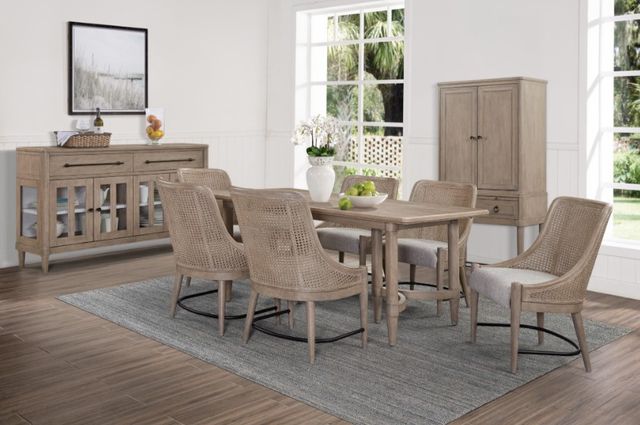 Bernards Citrus Heights Brown Hi-Lo Triad Table-1