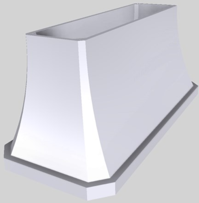 Vent-A-Hood® Designer Series 66" White Island Range Hood-3