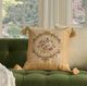 Nourison Home™ Mina Victory Vintage Pillow Beige Floral 19"x19" Throw Pillow-3