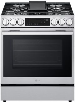 LG 30" PrintProof® Stainless Steel Smart Wi-Fi Enabled ProBake Convection® InstaView® Slide-In Gas Range