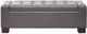 Olliix by Madison Park Brown Mirage Tufted Top Storage Bench-0