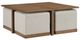 Homelegance® Sienna Brown/Light Gray Cocktail Table-0