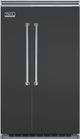 Viking® 5 Series 48 in. 29.1 Cu. Ft. Cast Black Built In Side-by-Side Refrigerator-0