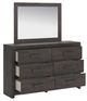 Signature Design by Ashley® Prendonea Charcoal Dresser and Mirror-2