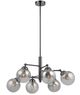 Cal® Lighting & Accessories Prato 6-Light Gunmetal Chandelier-0