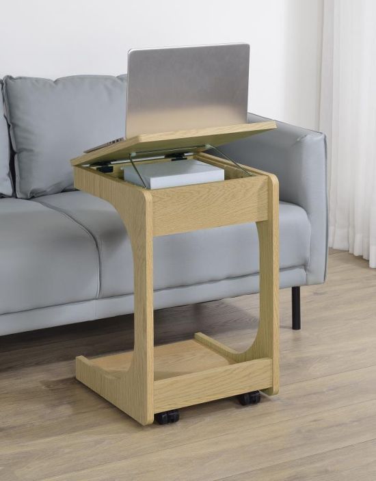 Coaster® Ralston Light Oak Lift-Top Sofa Side Table-1