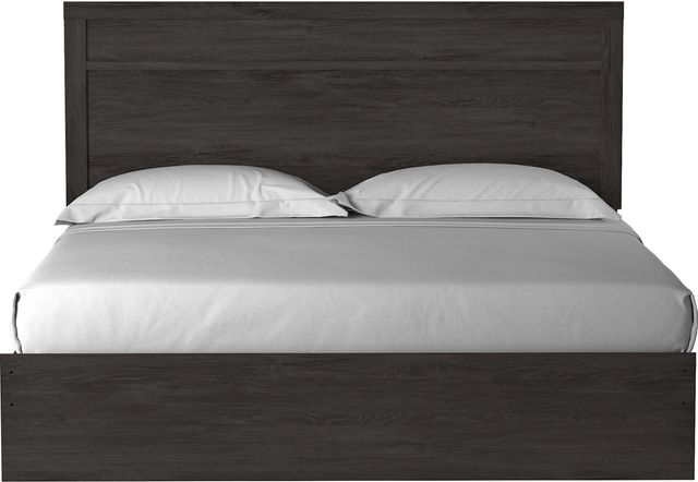 Signature Design by Ashley® Belachime Black Queen Panel Headboard/Footboard-3