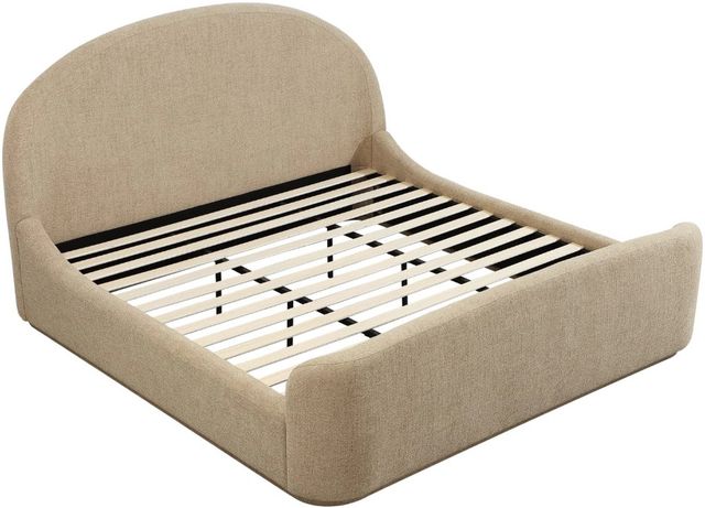 Modus Furniture Colton Sourdough Queen Upholstered Panel Bed-2