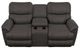 La-Z-Boy® Trouper Walnut Leather Power Reclining Loveseat with Console and Headrest-1