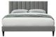 Bernards Millie Gray Upholstered Full Panel Bed-1