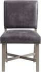Elements International Collins Gray Upholstered Dining Side Chair-1