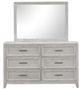 New Classic® Home Furnishings Fiona Mist Gray Dresser and Mirror Set-2