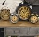 YHD Antique Brass/Gunpowder Table Clock-1