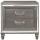 Homelegance® Tamsin Gray/Silver Metallic Nightstand-2