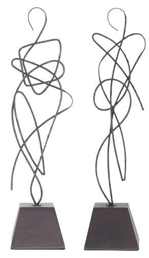 Renwil® Arabesque 2-Piece Oil Rubbed Bronze Statue Set-0