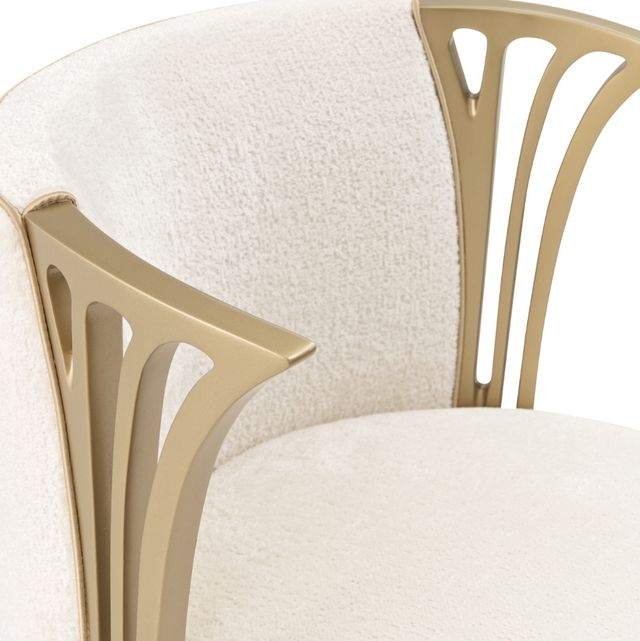 Michael Amini® La Terrazza Creamy Pearl Vanity Chair-4